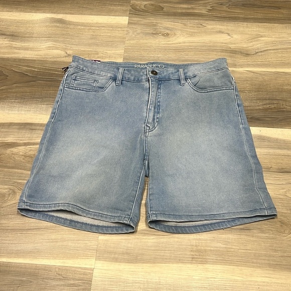 Parasuco blue denim shorts size 14 NWT - Picture 1 of 6